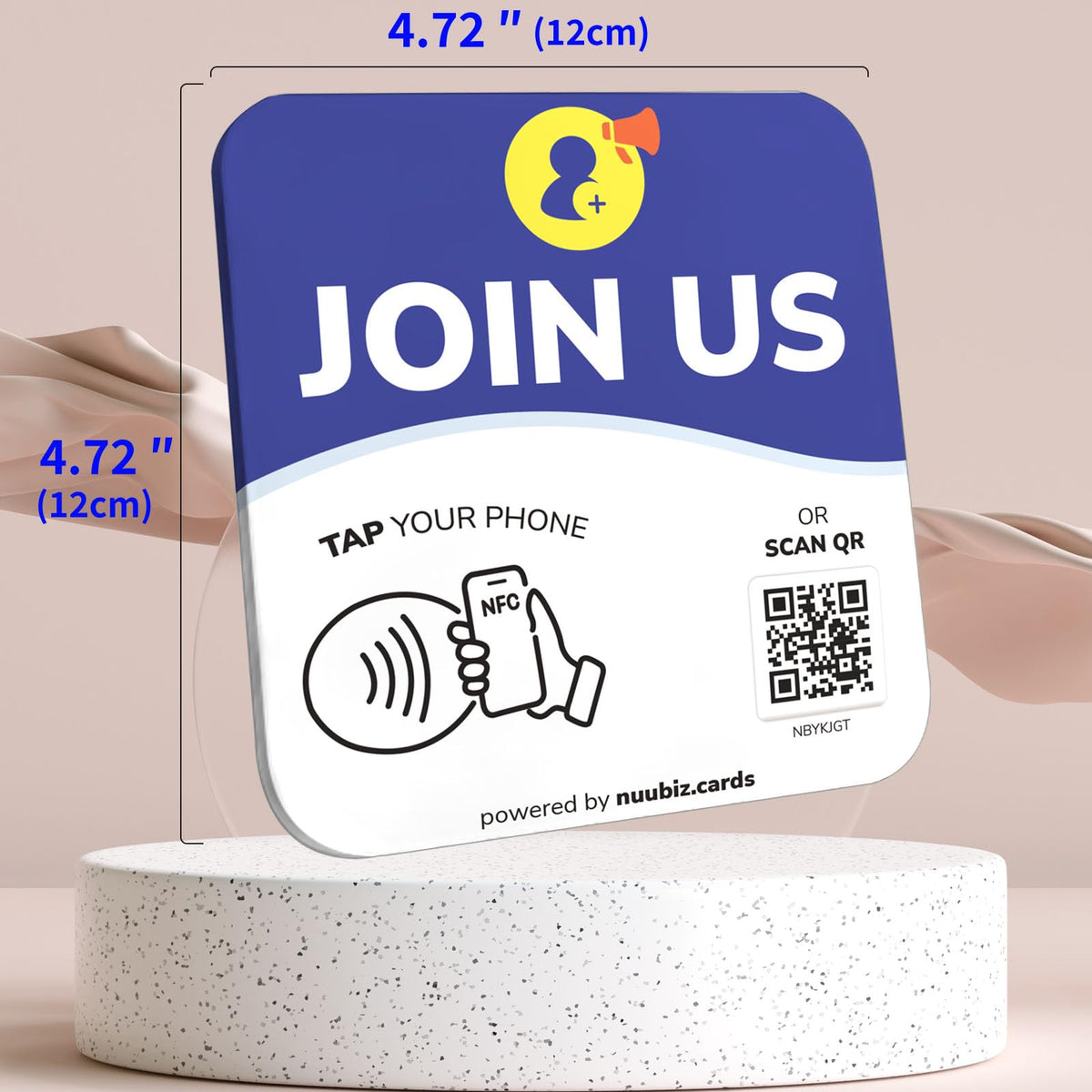 NFC Business QR Code Sign for Joining Your Community