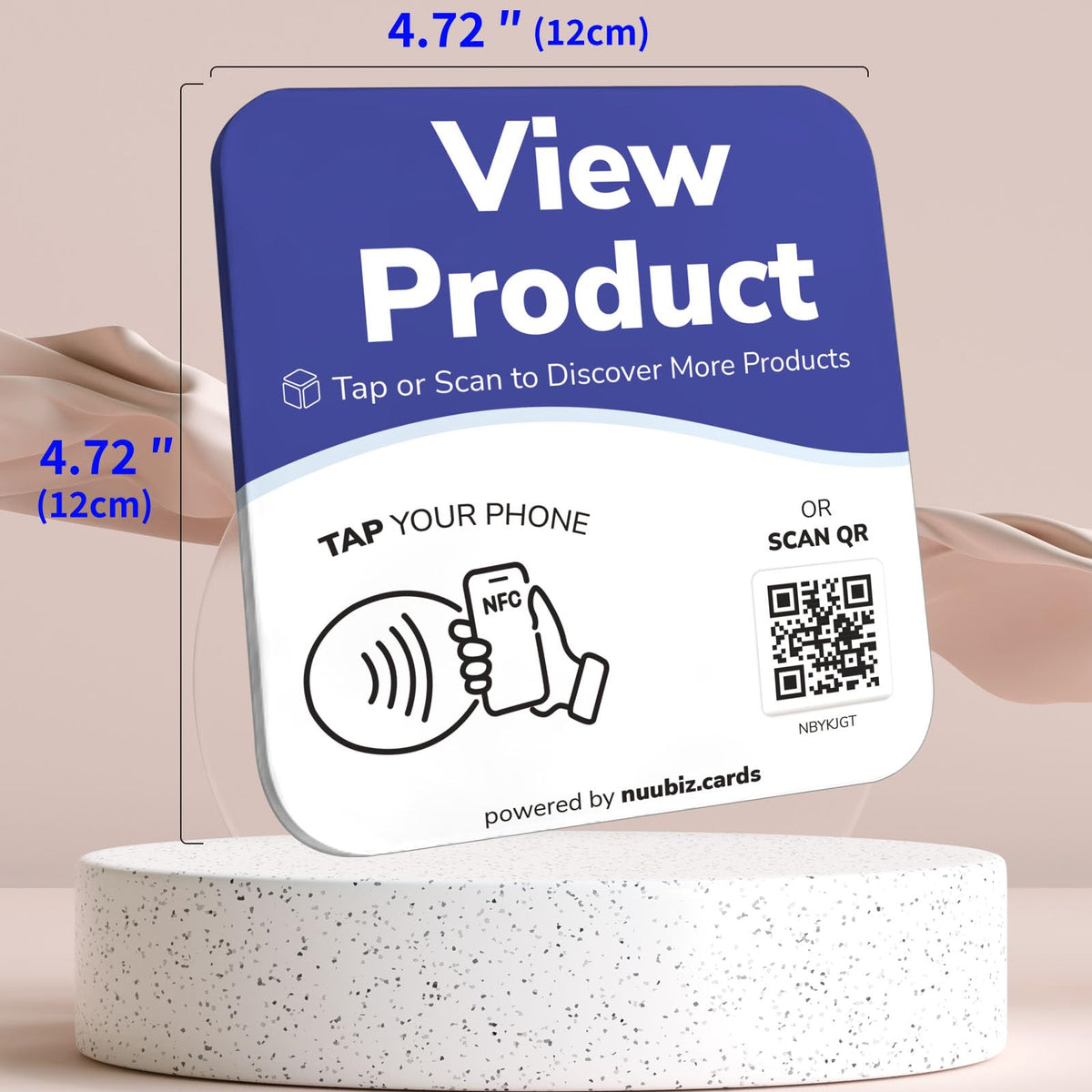 NFC Business QR Code Sign for Linking Your Product Page