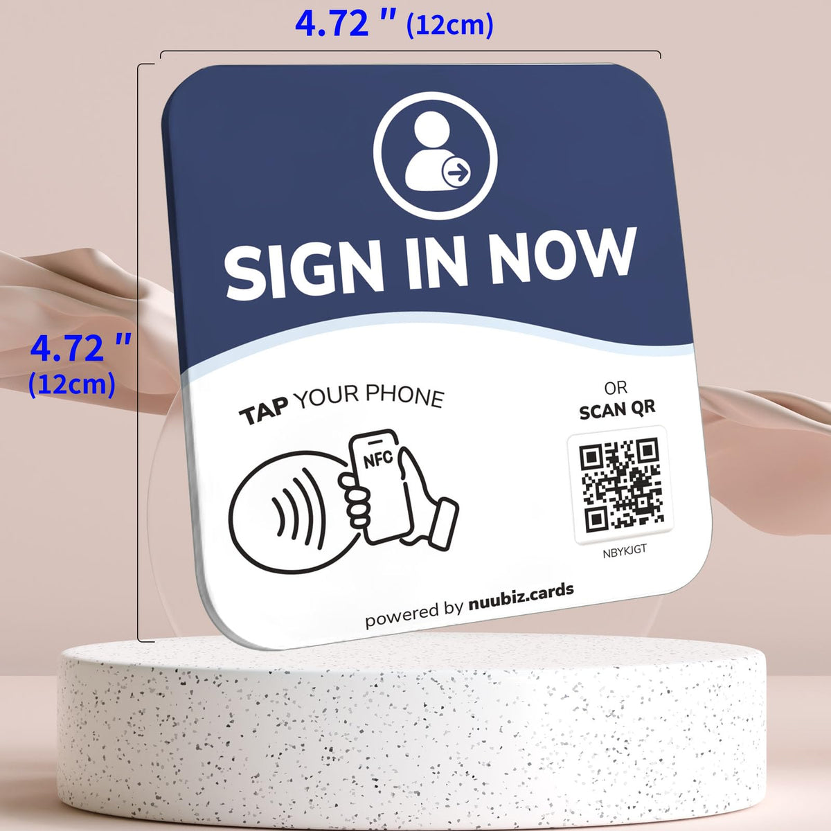 NFC Business QR Code Sign for Account Login