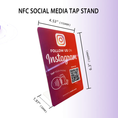 Instagram QR Code NFC Stand