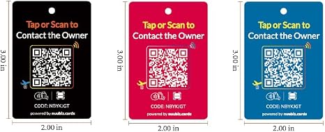Etiquetas de equipaje inteligentes con NFC y código QR para maletas