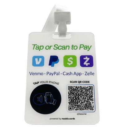 Multi-Link Payment Badge for Venmo, Cash App, Zelle & PayPal