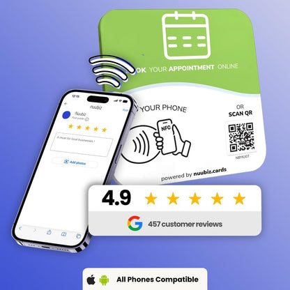 NFC QR Code Sign Plate for Appointment Booking