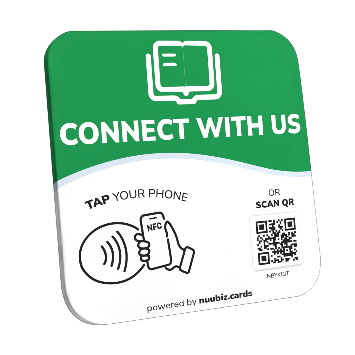 NFC Business QR Code Sign forConnecting with Your Brand