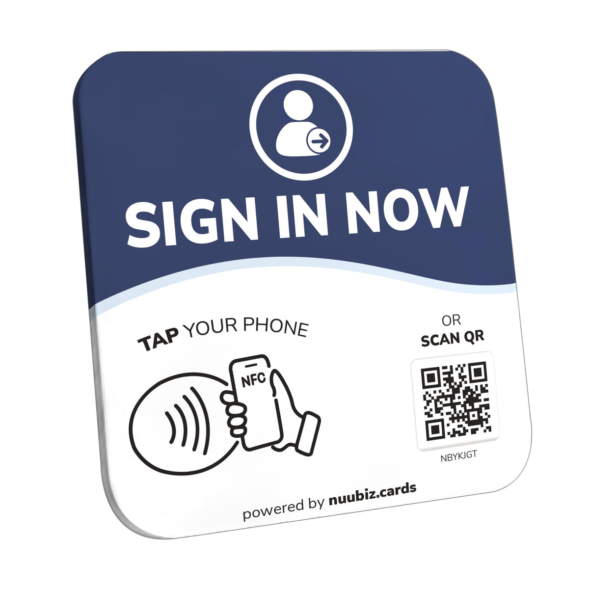 NFC Business QR Code Sign for Account Login