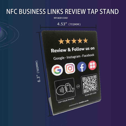 All-in-one Review Stand for Google with Social Media Sign