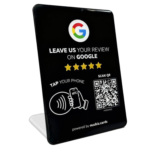 Review Stand for Google with NFC & QR (Large:6.3 × 4.53 inches)