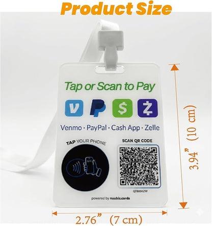 Multi-Link Payment Badge for Venmo, Cash App, Zelle & PayPal