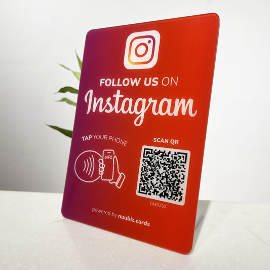 Instagram QR Code NFC Stand