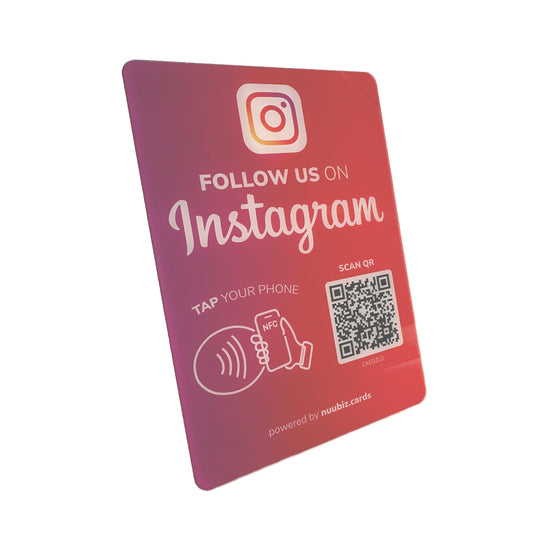 Instagram QR Code NFC Stand